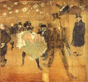 Henri De Toulouse-Lautrec Dancing at he Moulin Rouge china oil painting artist